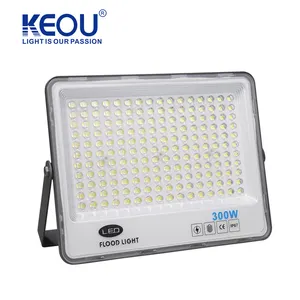 KEOU Đèn Chống Nước IP67 Nhôm Nhựa Chất Lượng Cao Đèn LED Ngoài Trời 300W Cho Sàn Trên Cùng