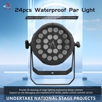 Projecteur LED Par RGBW 4-en-1 à Zoom L24IP 24x10W, Étanche IP65, en Aluminium, pour Éclairage de Scène Extérieur et Projets d'Ingénierie