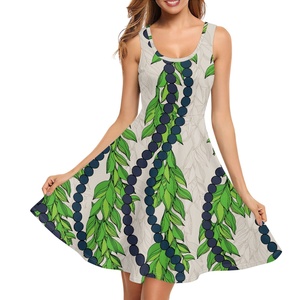 Vestito canotta Casual hawaiana Mokihana per le donne senza maniche abiti fluenti su misura larghi abiti da spiaggia <span class=keywords><strong>tropicale</strong></span> <span class=keywords><strong>abbigliamento</strong></span> - Product Image 1