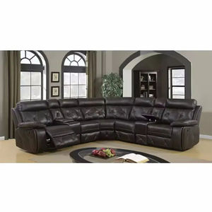 Meubles de salon modernes CY Canapé inclinable manuel Fauteuil inclinable sectionnel en cuir Ensemble de canapés inclinables en <span class=keywords><strong>bois</strong></span> personnalisés - Product Image 4