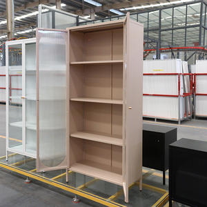 Libreria camera da letto display per la casa vetrina nuovo design moderno salotto mobile mobile con vetro - Product Image 3