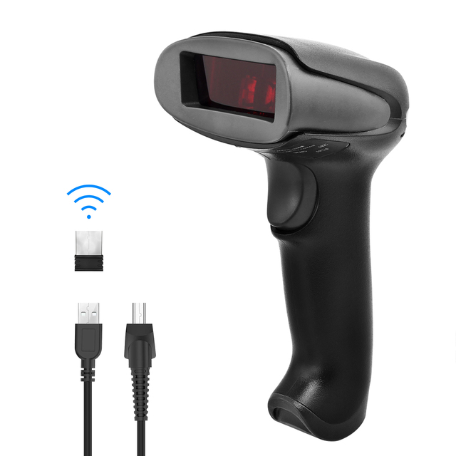 Netum Supermarket Warehouse Handheld Bar Code Scanner Gun Laser Ccd 1D 2D Qr Code Scanner Wired Wireless Barcode Scanner