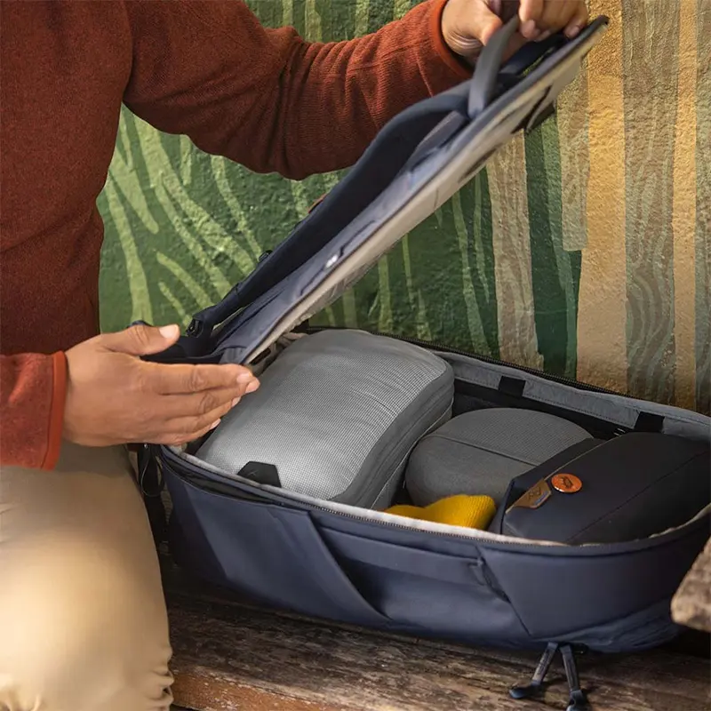사용자 정의 피크 디자인 6 개 초경량 여행 포장 가방 세트 여행 가방 용 확장 가능한 압축 포장 큐브