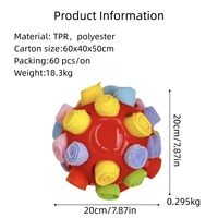 Haute qualité produits pour animaux accessoires pour chiens gros interactif mouvement balle de reniflement jouets à mâcher