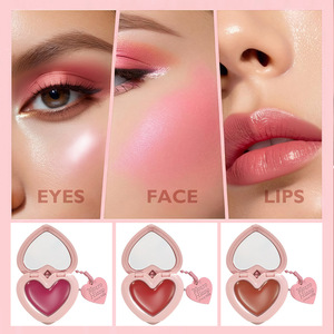 ครีมทินท์ 3 in 1 สำหรับแก้ม ปาก และตา สีชัด ติดทน กันน้ำ เนื้อแมทท์ ใช้ได้หลายแบบ แต่งหน้าได้ทั้งใบหน้า พร้อมพวงกุญแจ - Product Image 3