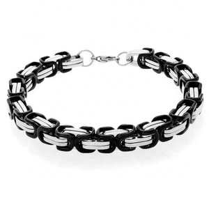 Mechanic Byzantine Biker Urban Punk Unisex Heavy <b>Chain</b> Necklace <b>Black</b> Silver Gold Tone 18K Gold Plated Stainless Steel Jewelry - Product Image 6
