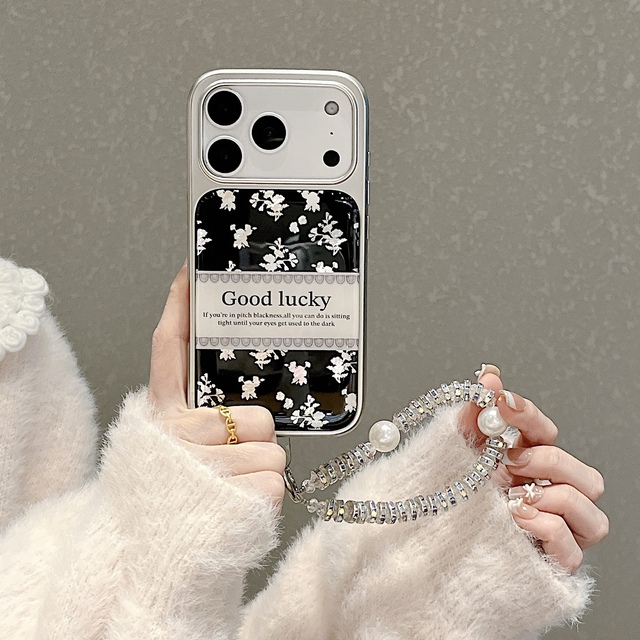 High-grade Electroplated Lucky Little Floral Patterns Are Suitable for IPhone17Promax Phone Cases Apple 16 Fashionable 15 14 13
