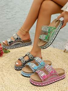 Collection Printemps-Été 2026 : Tongs tendance en liège pour hommes et femmes, chaussures en liège à enfiler, chaussures en caoutchouc pour étudiants et amateurs de plage - Product Image 6