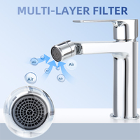 Robinet de bidet Topway 2026 en laiton sur mesure, levier unique, noir mat moderne, monotrou, pour hôtels et hôpitaux, garantie 3 ans