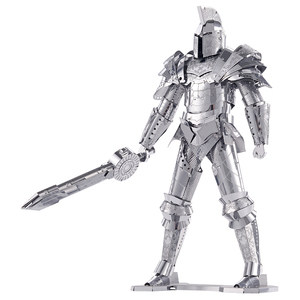 Puzzle 3D en métal Piececool <span class=keywords><strong>Black</strong></span> Knight, assemblage DIY, modèle de figurine d'armure moderne, impression UV, décoration de bureau, cadeau de collection - Product Image 1