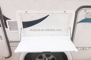 Pièces d'usine pour <span class=keywords><strong>caravane</strong></span> de camping-car Table pliante en alliage d'aluminium pour camping-car Table de pique-nique pour camping-car avec cylindre de verrouillage - Product Image 6