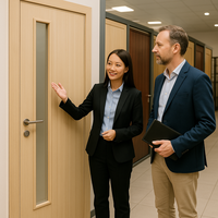 Puerta de Seguridad de Acero de Estilo Moderno, Resistente al Fuego, Clasificación de Seguridad A/B/C, Certificación CE, para Apartamentos, Centros Comerciales, Hospitales, Sótanos