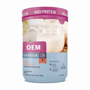 Batido adelgazante de alta proteína de fabricante OEM, batido en polvo orgánico de reemplazo de comida vegana para control de peso y adelgazamiento - Product Image 1