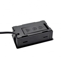 Termómetro digital electrónico integrado para acuario y baño de pies, con sonda impermeable, cable de 1m, DC1.5V, 35.7x16.6mm, LCD