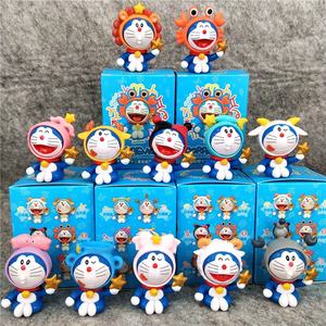 Meilleures ventes 12 pièces/ensemble Figurines de jouets en boîte Anime Doraean <span class=keywords><strong>Zodiac</strong></span> Tinker Bell Robot Cat pour cadeaux Boîte mystère à l'aveugle - Product Image 2