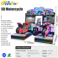 Machine de jeu de pièces de monnaie centre d'amusement Thunder Machine d'arcade de moto jeu vidéo jeux de rue