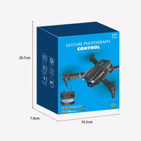 Jouets EPT, drone télécommandé 2.4G, 360 degrés, pliable, double caméra 480P, mini avion avec sac de rangement