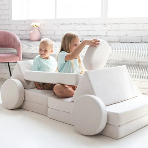 10 <span class=keywords><strong>Piece</strong></span> Montessori Modular mềm chơi thiết lập bọt khối xây dựng ghế sofa - Product Image 1