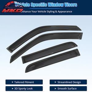 สำหรับ Honda CRV CR-V ปี 97-01 ชุดบังแดดอะคริลิค 4 ชิ้น ป้องกันฝนและแสงแดด ติดตั้งแบบเทป สำหรับขอบประตูรถยนต์ - Product Image 3