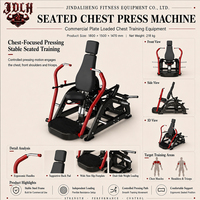 Machine de musculation pectorale professionnelle avec siège réglable et résistance à charge de disques pour les acheteurs d'équipements de salle de sport commerciaux