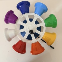 Wholesale Factory Musical Handbells Colorful Musical 8 Notes Hand Bells Musical Instruments Accessories