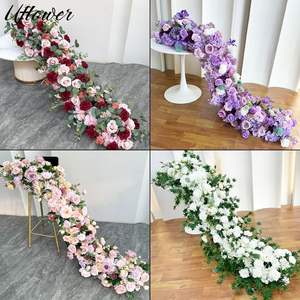 Arreglo floral artificial realista de LANJO con cascada de mesa para decoración de bodas y eventos - Product Image 2