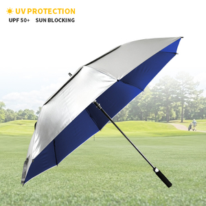 Parapluies de golf UV 30, protection UV, grande baldaquin, coupe-vent, nylon 190T, 8 baleines, armature en fibre de verre, ouverture automatique, soleil, pluie, sport de plein air - Product Image 1