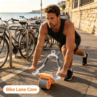 Rodillo Abdominal para Entrenamiento Muscular Diario en Casa, con Rebote Automático, para Hombres y Mujeres Adultos, Ejercicio para Reducir Grasa Abdominal y de Cintura