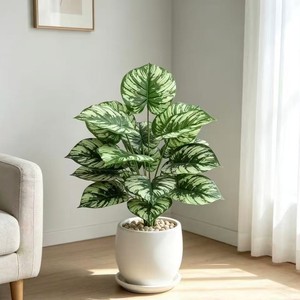 Plante artificielle de lierre vert en pot, décoration intérieure et extérieure, style nordique, ornement pour salon - Product Image 2