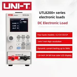 Output150V UTL8212โหลดอิเล็กทรอนิกส์แบบคู่ UTL8211 20A 40A 200W UNI-T สามารถตั้งโปรแกรมได้ - Product Image 1