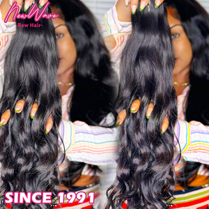 柬埔寨优质原生人发直发自然波浪未加工处女天然波浪超双层拉丝9A-15A级头发 - Product Image 1