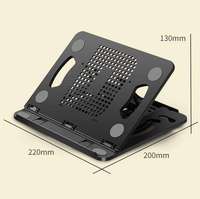 Support d'ordinateur portable et de bureau pliable et réglable en hauteur, modèle populaire avec fonction de refroidissement, idéal pour l'export.