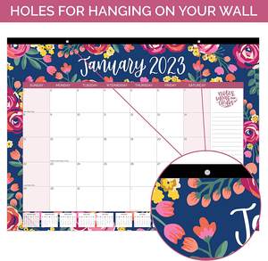 Vintage Floral gennaio <span class=keywords><strong>2023</strong></span>-<span class=keywords><strong>dicembre</strong></span> <span class=keywords><strong>2023</strong></span> Hanging o Desktop Schedule mensile Planner Calendar produttore personalizzato - Product Image 3