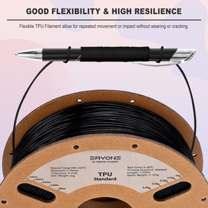 Filament d'imprimante 3D <span class=keywords><strong>ERYONE</strong></span> <span class=keywords><strong>TPU</strong></span> 95A, diamètre 1,75 mm, 1 kg, température d'impression 240°C - Product Image 3