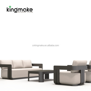 Conjunto de <span class=keywords><strong>Muebles</strong></span> de Exterior Modernos, Sofá de Aluminio para Patio, <span class=keywords><strong>Terraza</strong></span> o Jardín, Resistente al Agua - Product Image 3