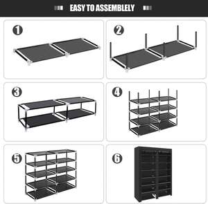 Haute qualité <span class=keywords><strong>pas</strong></span> <span class=keywords><strong>cher</strong></span> non-tissé anti-poussière armoire à chaussures - Product Image 5