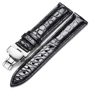 Correa de reloj de piel de cocodrilo auténtica |   Correa de Reloj de Lujo con Patrón de Cocodrilo de Grano Redondo para <span class=keywords><strong>Hombre</strong></span> y Mujer - Product Image 3