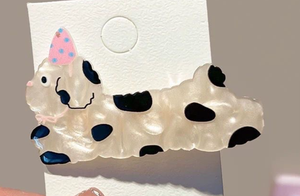 กิ๊บติดผมอะคริลิคการ์ตูนรูปสุนัขและแมวสำหรับเด็กผู้หญิง - กิ๊บติดผมด้านข้างน่ารัก อุปกรณ์ตกแต่งผมอเนกประสงค์ - Product Image 5