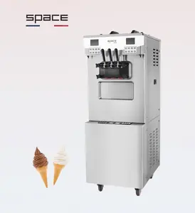 Fábrica Direct Supply Commercial Snack Frozen Yogurt Machine 3 em 1 Ice Cream Maker com duas telas LCD