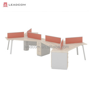 Leadcom 120 ° hiện đại không gian làm việc văn phòng máy trạm với lưu trữ đồ nội thất máy tính bảng bàn Máy Trạm - Product Image 1