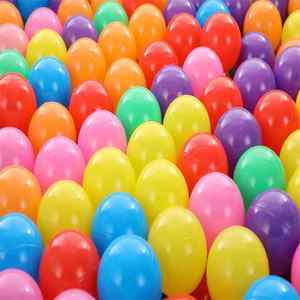 Luckykoo Phthalate Free Bpa Free Crush Proof Plastic Elastic Ocean <b>Ball</b> Kids Pit <b>Balls</b> Play <b>Balls</b> for Kids Pool 6 Colors - Product Image 1