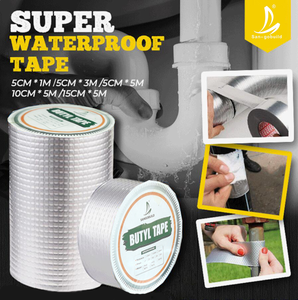 Cinta de Goma Butilo Impermeable Autoadhesiva con Lámina de Aluminio para Reparación de Goteras en Techos, Ventanas y Tuberías 1.0-1.5mm - Product Image 6