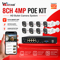 Wistino 4MP PoE IP-Kamera für Museum und Galerie Sicherheit mit Audioaufnahme Nachtsicht bis zu 30M und IR-LED-Nachtsicht