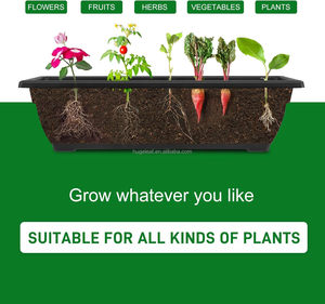 Jardinière verticale autoportante à 5 niveaux avec structure métallique, support surélevé pour plantes et 5 bacs <span class=keywords><strong>en</strong></span> plastique pour patio extérieur et jardin - Product Image 5