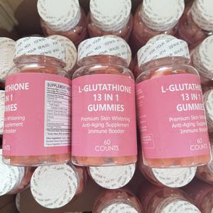 Etiqueta privada OEM ODM Salud natural Blanqueamiento Gummy the Skin Rubber Hombres y mujeres The Skin L-Glutathione 13 en 1 Gummies - Product Image 6