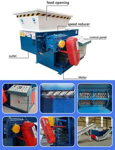 Broyeur de bouteilles en plastique à arbre unique Broyeur de sacs en plastique PP PE tissé en film Jumbo en cuir déchiqueteuse à un arbre - Product Image 5