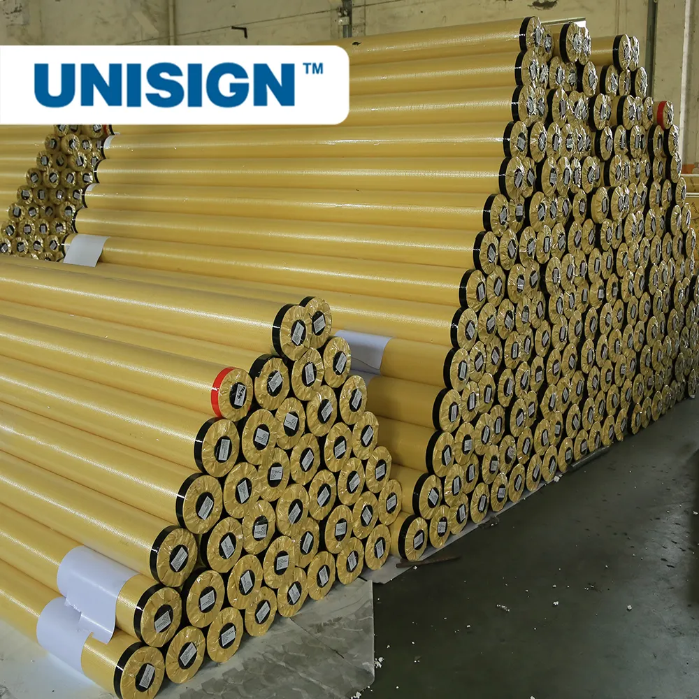 Unisign Eco Solvent Printing Materiaal Pvc Banner Roll Pvc Frontlit Banners Pvc Flex Banner In Roll