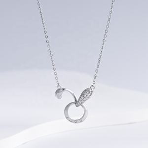 Precio de fábrica, collar delicado de plata de ley 925 para mamá, colgante de mariposa de verano, amuleto de amistad, collares de animales lindos para niñas - Product Image 1