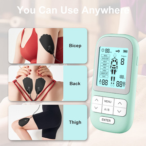 Máquina de Terapia <span class=keywords><strong>TENS</strong></span> de Doble Canal con Pantalla LCD, Unidad de Electroterapia <span class=keywords><strong>TENS</strong></span> con 8 Modos y 20 Niveles de Intensidad para Alivio del Dolor de Cuello, Espalda y Cintura - Product Image 2
