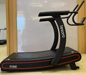 最新设计的woodway跑步机，带新PU手柄R1000跑步机健身房使用大跑步区域